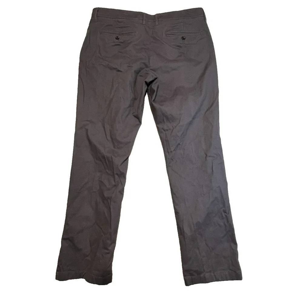 Goodfellow & Co Hennepin Chino Pants Mens Gray Straight Slim Fit Casual Stretch